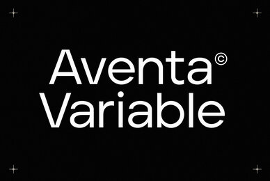 Aventa Variable Typeface