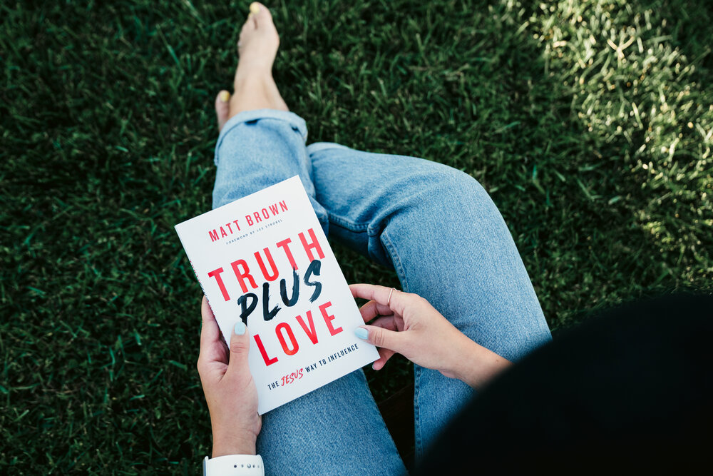   Truth Plus Love   When we grow in our love, joy and peace, it will draw people to God’s Truth.   Learn More  