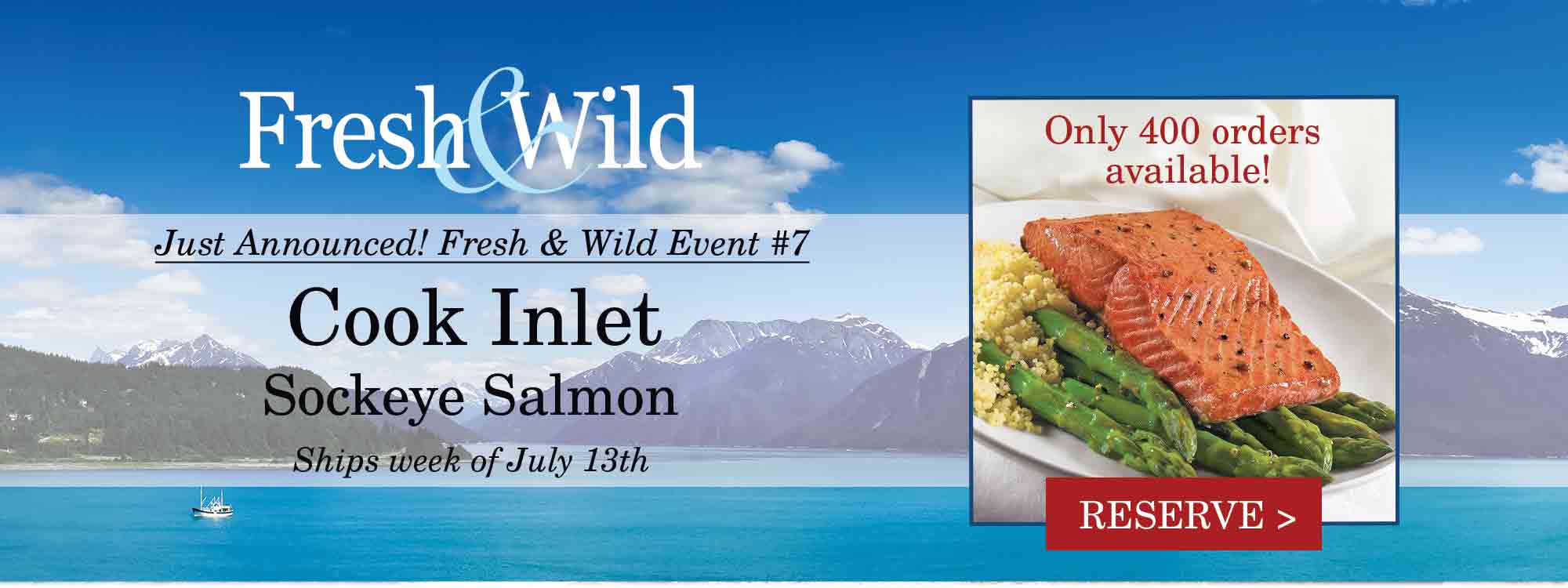 Fresh and Wild Cook Inlet Sockeye Salmon