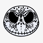 Disney Iron On Patch by Loungefly - Jack Skellington - Sugar Skull